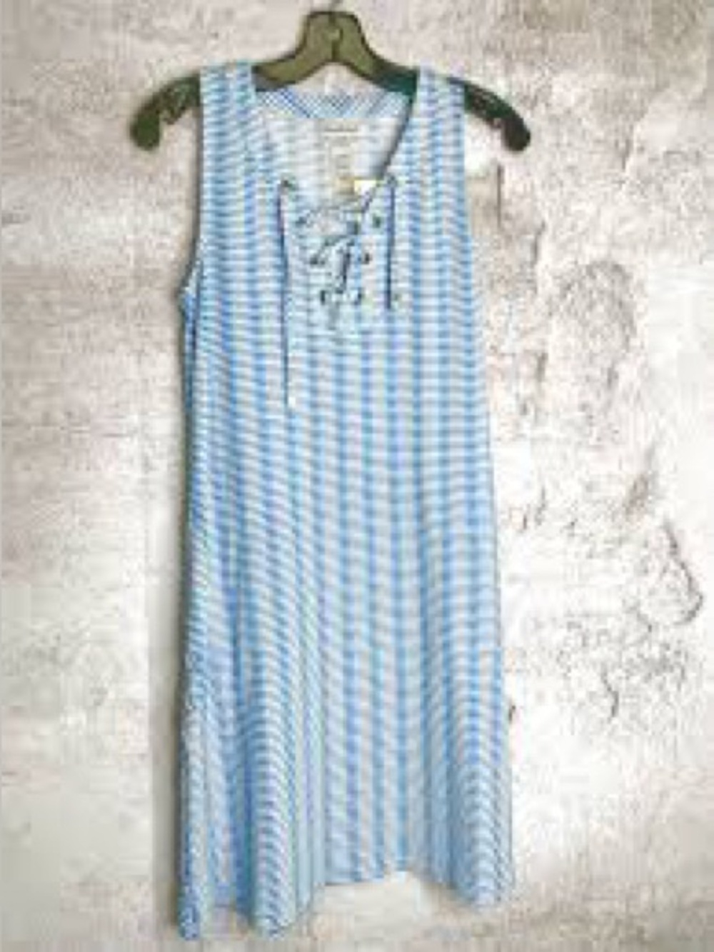 Tommy Bahama Island Cays Stripe Dress, featuring a charming blue-and-white wavy